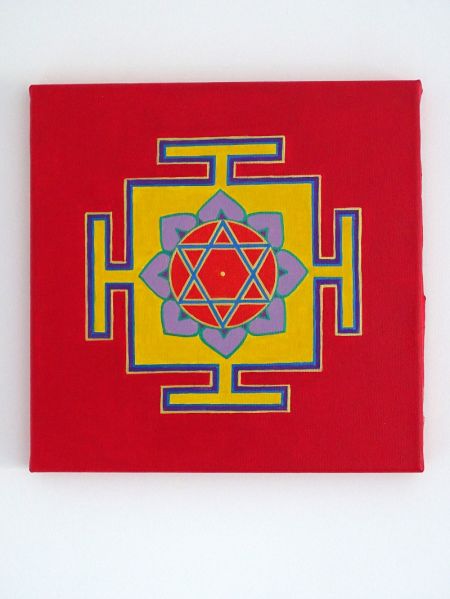 Lakshmi Yantra with Champa Oil, Red